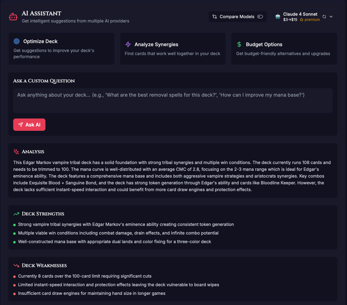 MTG Center screenshot 2